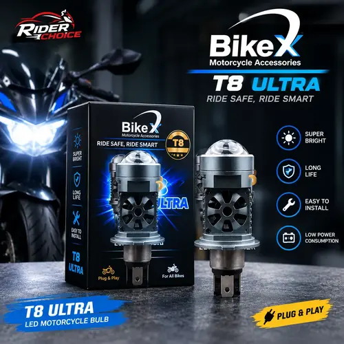 BikeX T8 Ultra LED Motorcycle Headlight Bulb