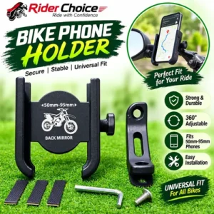 Universal Bike Phone Holder 50–95mm – Motorcycle Mobile Phone Mount