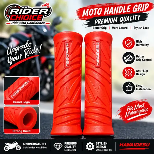 Hayaidesu Motorcycle Handle Grip – Premium Anti-Slip Bike Handlebar Grip