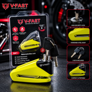 V-FAST SK1 Motorcycle Disc Lock – High Security Anti-Theft Brake Disc Lock 10mm