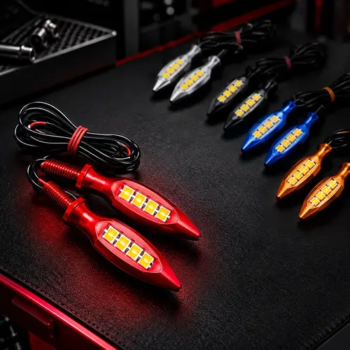 LED Motorcycle Indicator Light – Universal Bike Turn Signal Indicator Lamp (2Pcs) - Image 3