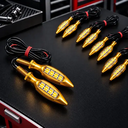 LED Motorcycle Indicator Light – Universal Bike Turn Signal Indicator Lamp (2Pcs) - Image 4