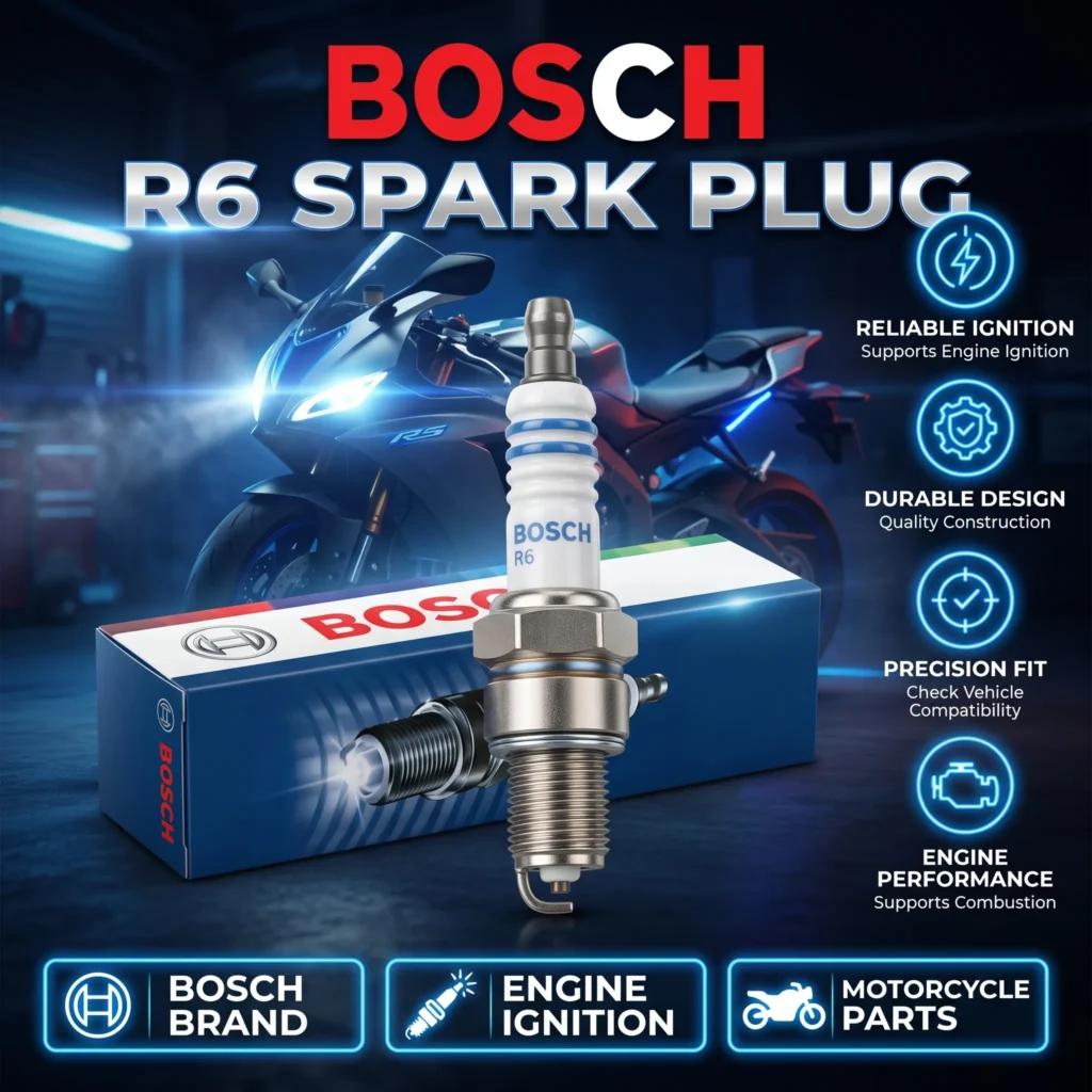 BOSCH R6 Spark Plug – Motorcycle Engine Ignition Plug
