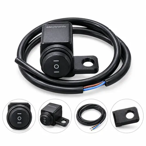 Domino Brand Dual Performance Switch – 3 Position ON-OFF-ON Motorcycle Switch