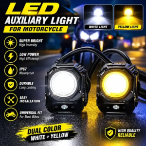 LIU HJG Mini Driving Fog Light – LED Auxiliary Light for Motorcycle