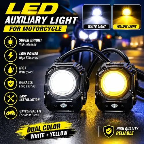 LIU HJG Mini Driving Fog Light – LED Auxiliary Light for Motorcycle