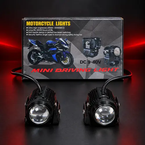 Mini Driving Light – Motorcycle Auxiliary LED Fog Light