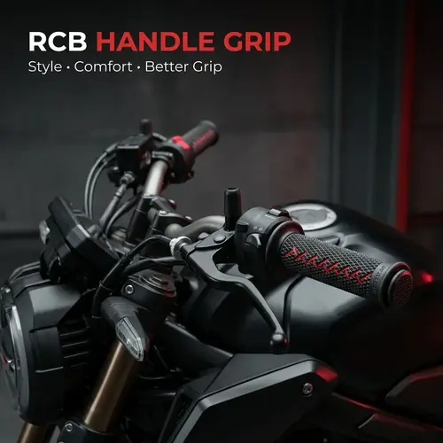 RCB Motorcycle Handle Grip – Premium Rubber Grip - Image 2