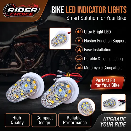 Litchi Model Bike LED Indicator Light – Premium Motorcycle Turn Signal
