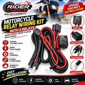 HID Heavy Duty Horn Relay Wiring Harness 12V 40A – Bike Horn, Auxiliary Horn Relay Kit