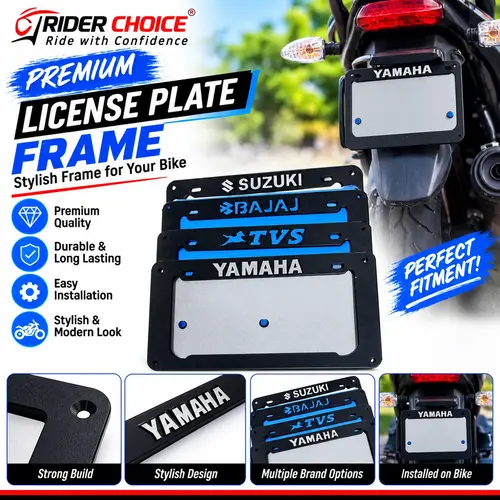 License Plate Frame, Bike Number Plate Holder, Motorcycle Plate Frame, Number Plate Holder