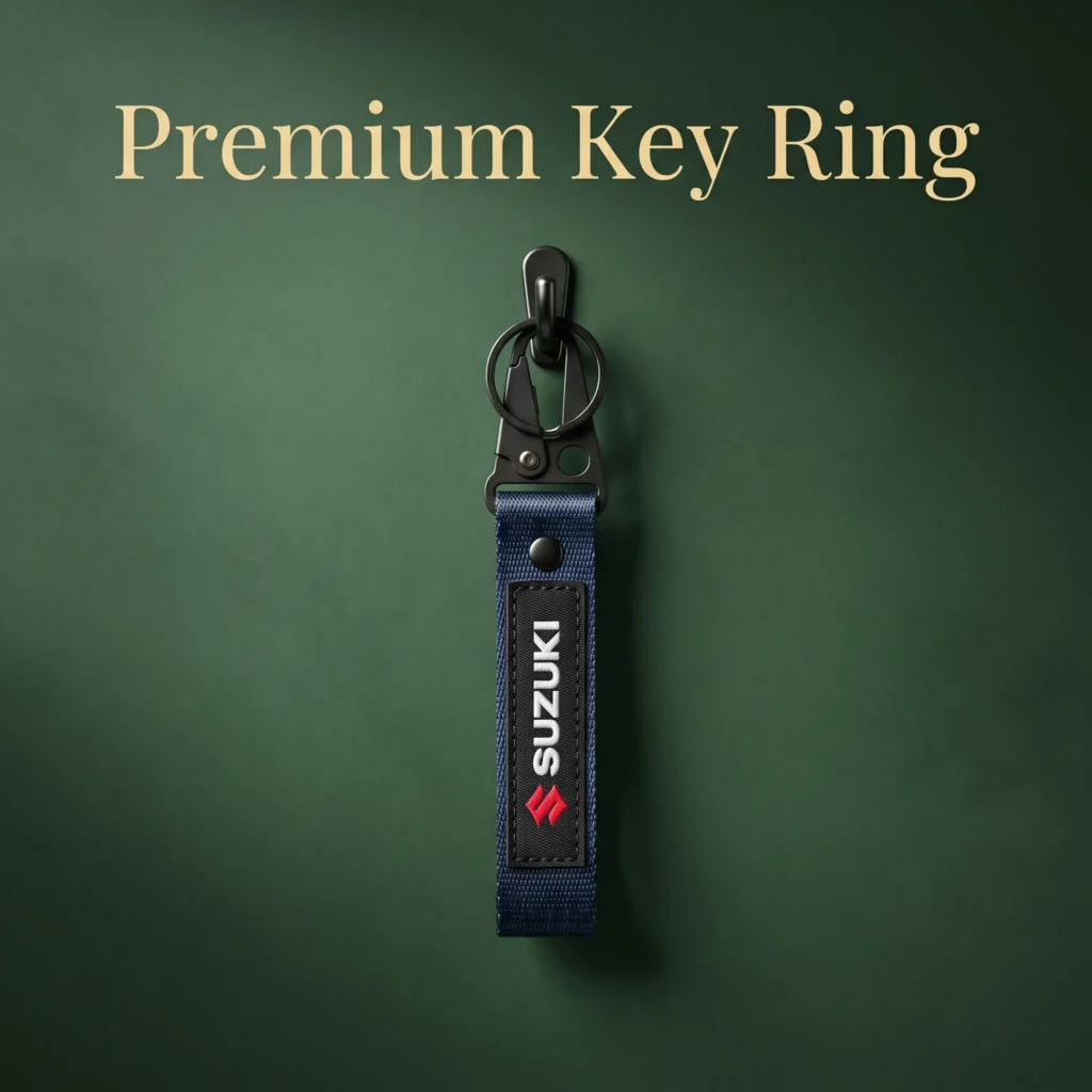Premium Motorcycle Ribbon Key Ring – Embroidered Bike Keychain - Image 9
