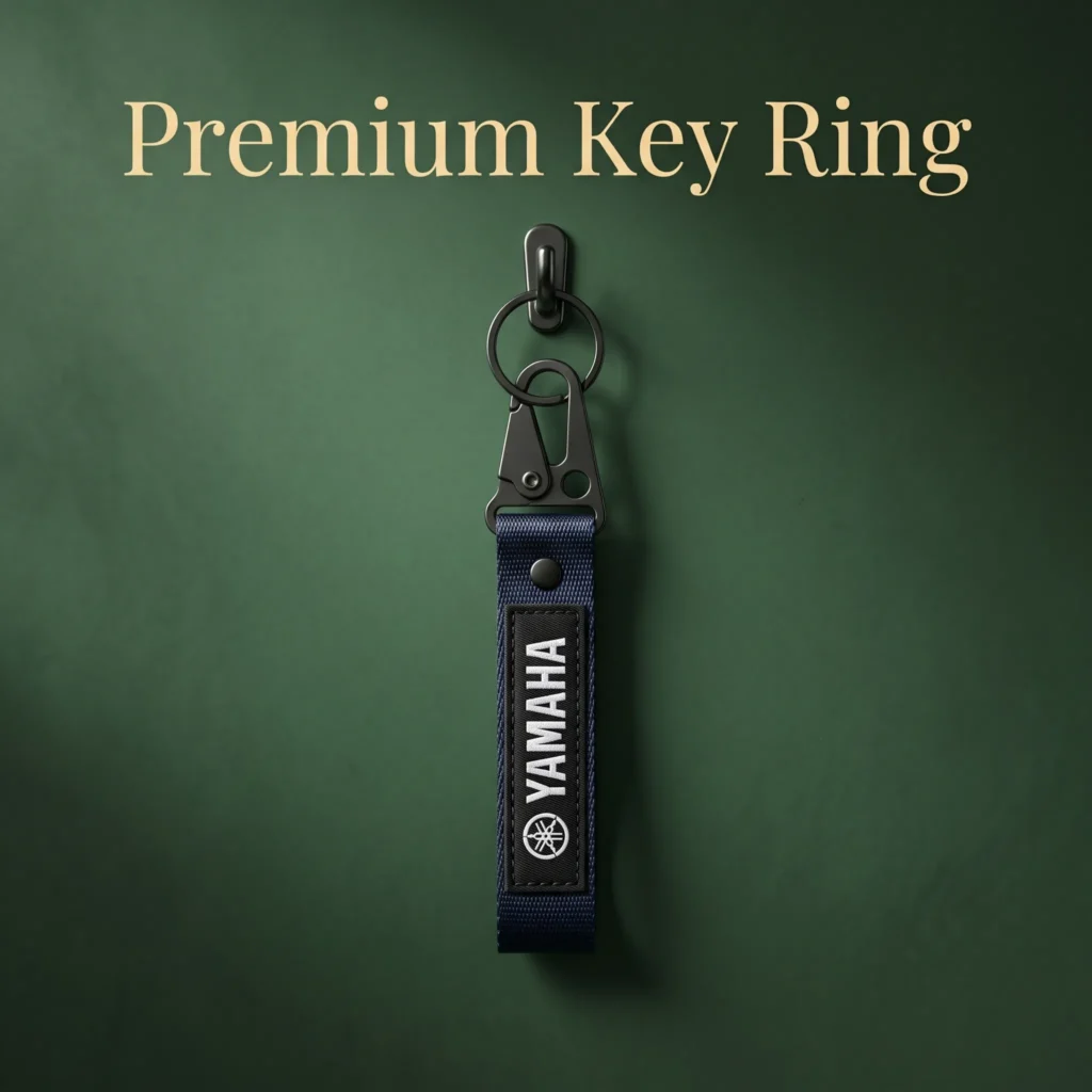 Premium Motorcycle Ribbon Key Ring – Embroidered Bike Keychain - Image 11